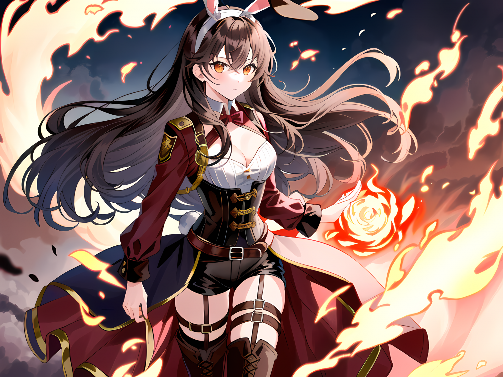 Anime piger, Genshin Impact, Amber Genshin Impact, stave