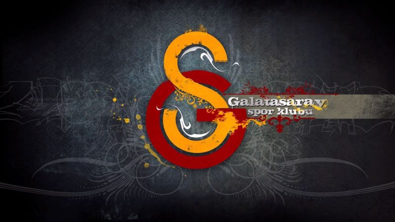 ilustrace, text, logo, žlutý, kruh, Galatasaray S K ilustrace, text, logo, žlutý, kruh, Galatasaray S K