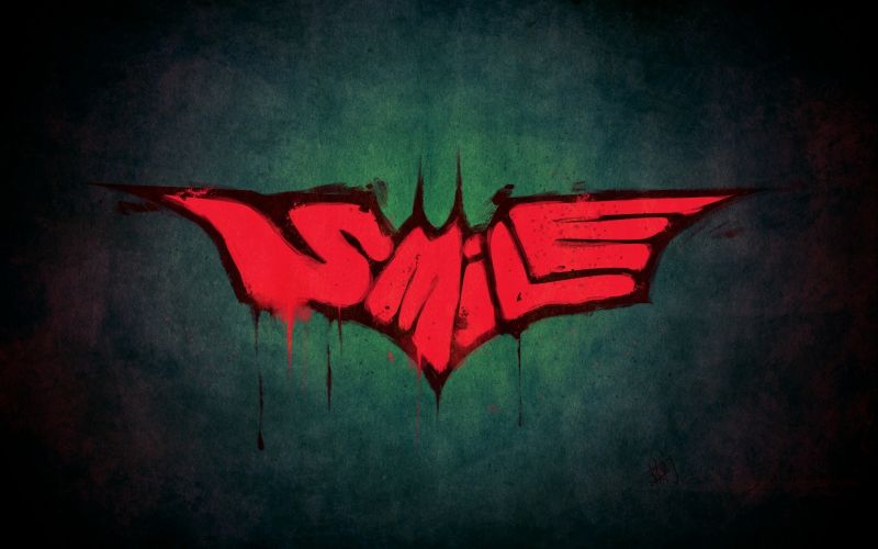 minimalismul, Batman, siglă, ilustrare, roșu, zâmbitor minimalismul, Batman, siglă, ilustrare, roșu, zâmbitor