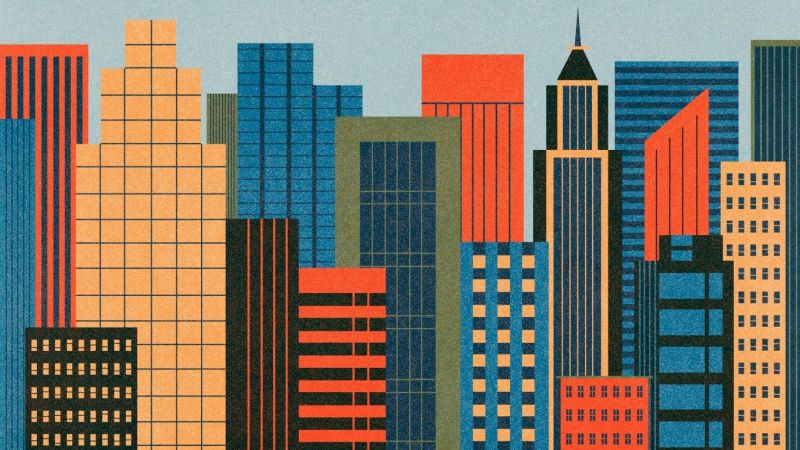 ilustrace, město, panoráma města, symetrie, panoráma, mrakodrap ilustrace, město, panoráma města, symetrie, panoráma, mrakodrap