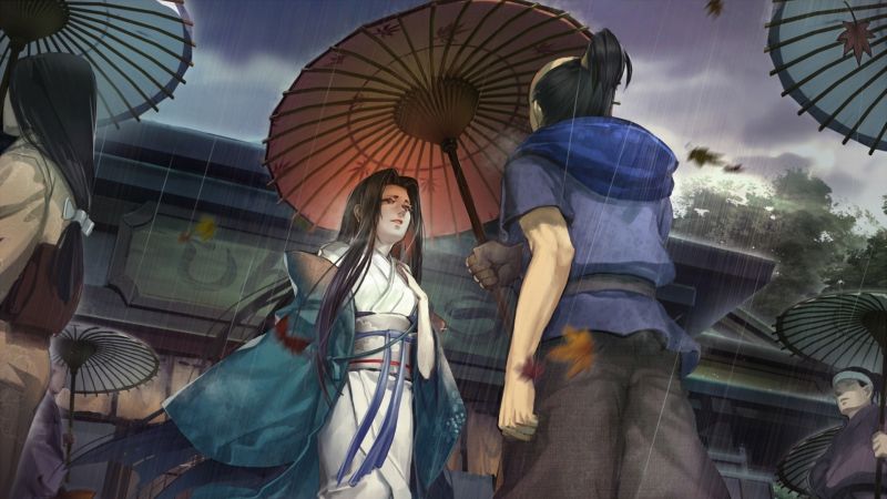 ญี่ปุ่น, อะนิเมะ, ฝน, กิโมโน, การ์ตูน, เกม