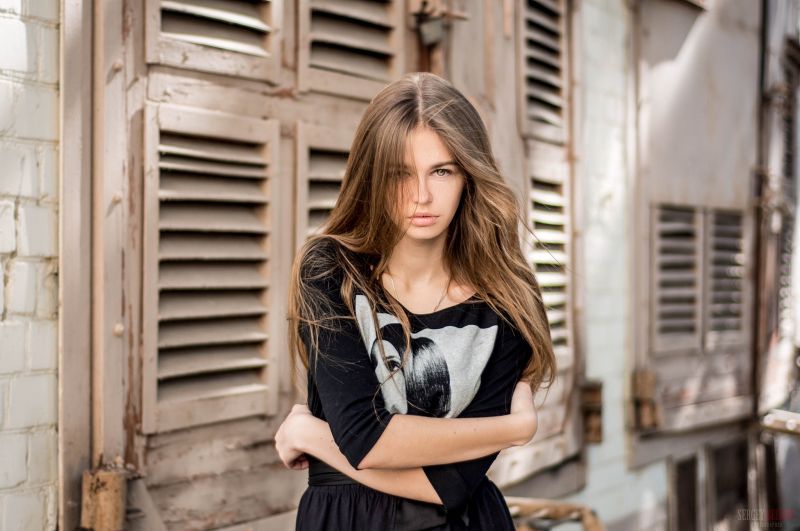 ženy, model, portrét, hloubka pole, bruneta, šaty ženy, model, portrét, hloubka pole, bruneta, šaty