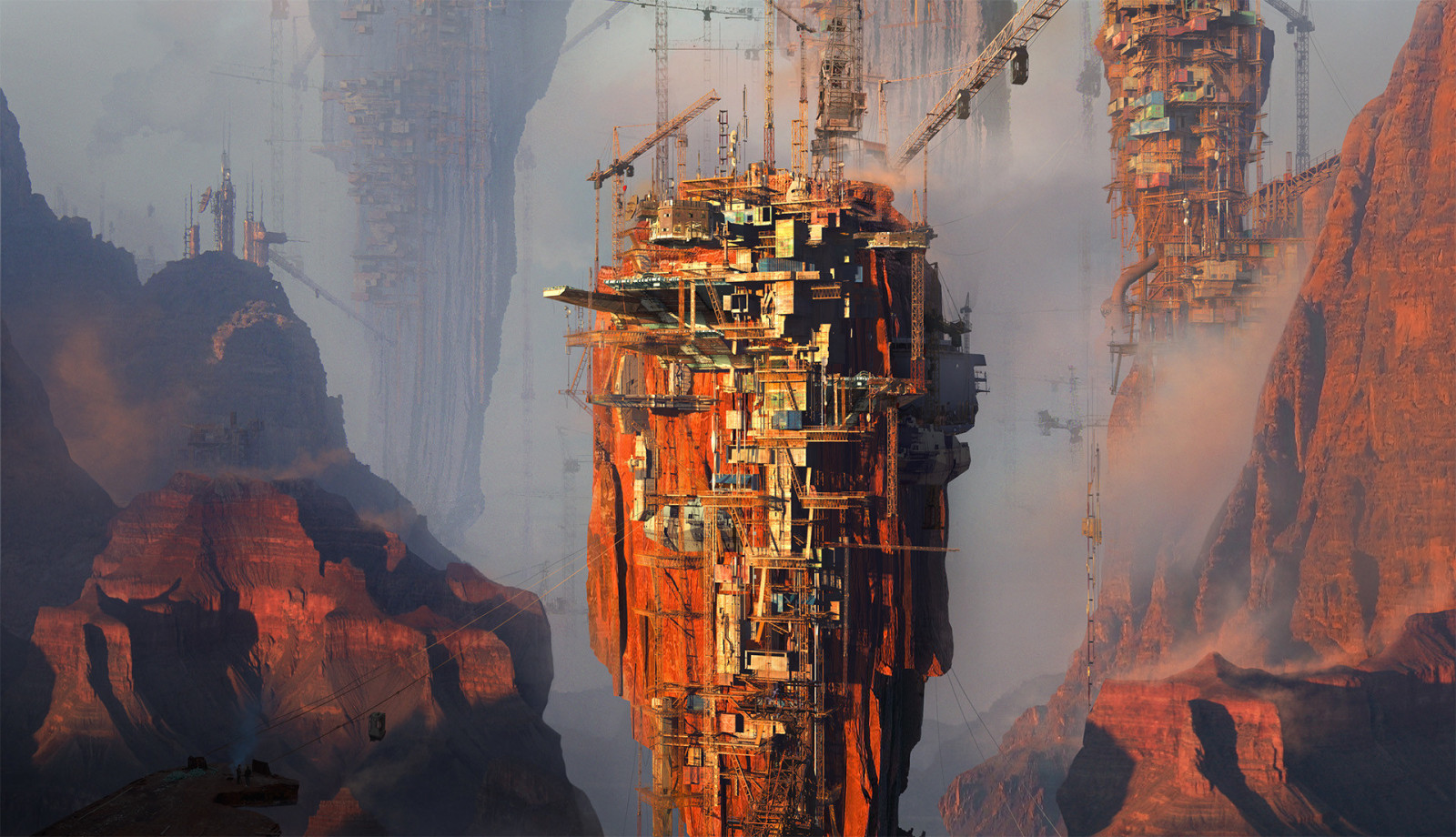 umělecká díla, věž, Tamas Medve, město