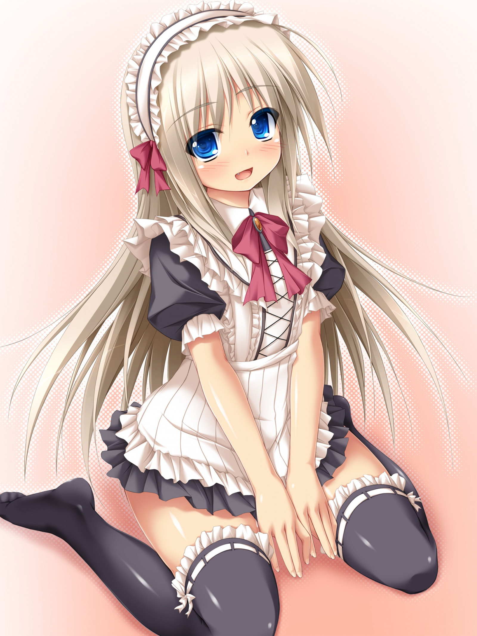 Wallpaper Little Busters, anime girls, Noumi Kudryavka, thigh highs