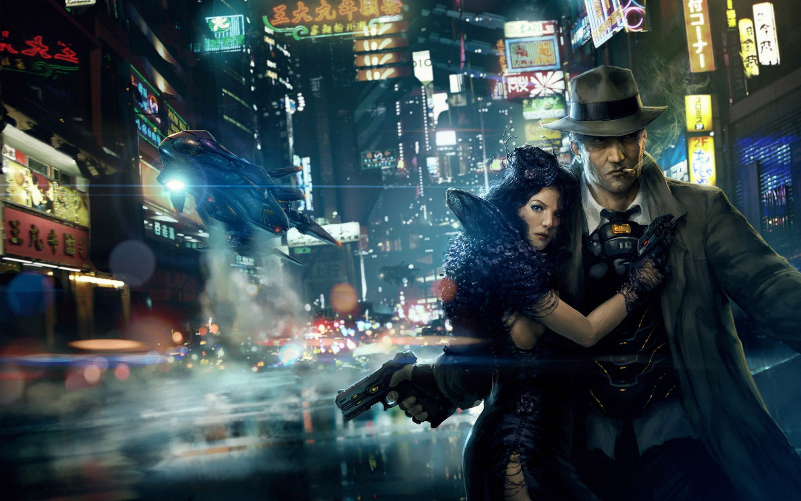 cyberpunk, futuristický, umělecká díla, hry, Snímek obrazovky, 1680x1050 px, pc hry, akční film