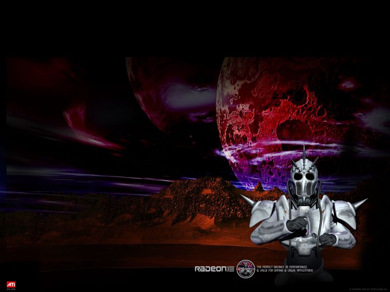 Radeon,ciemność,noc,planeta,robot,Praca plastyczna