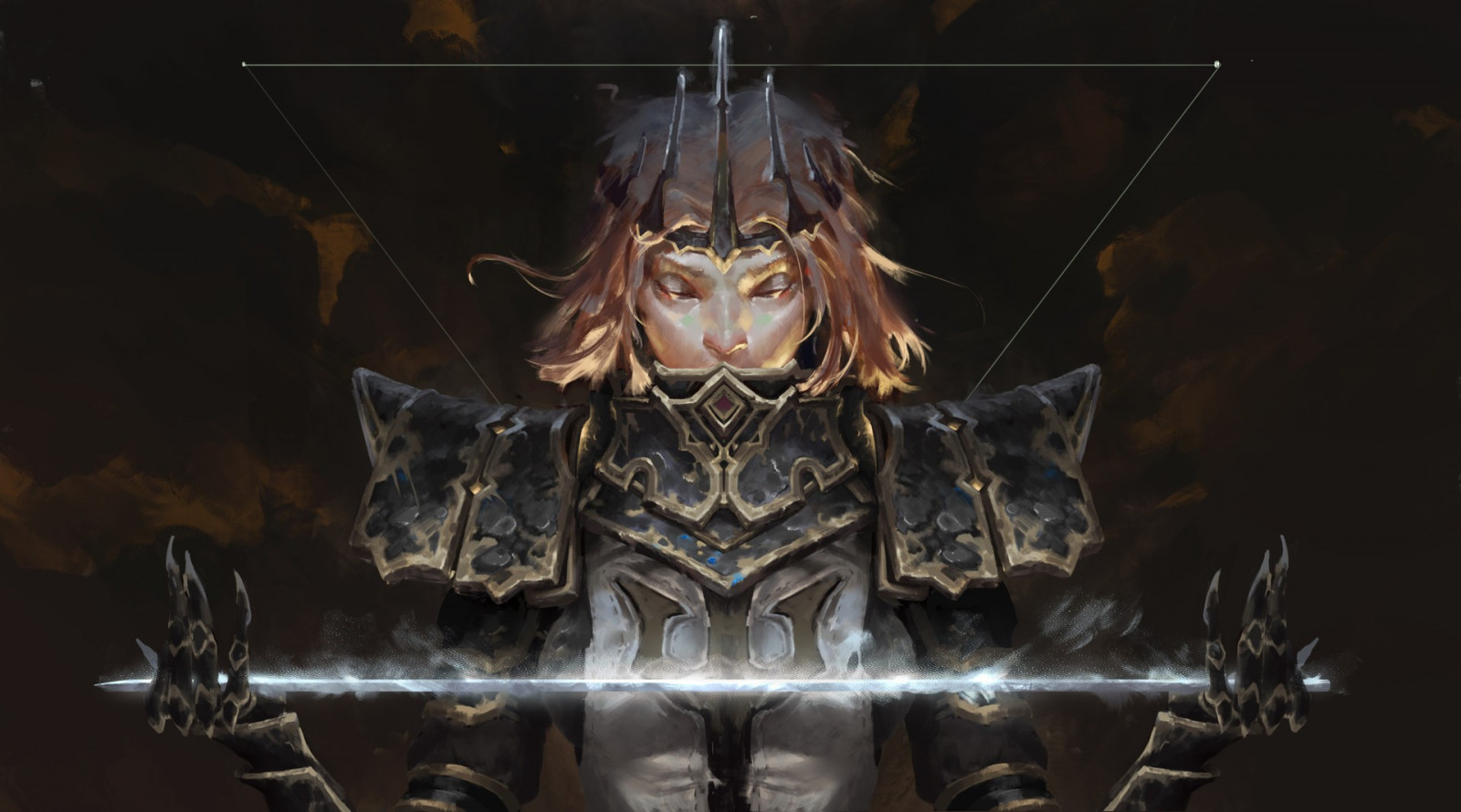 fantasy umění, anime, bojovník, mytologie, tma, Snímek obrazovky, počítač tapeta, fiktivní postava