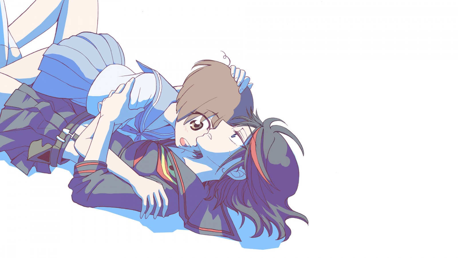 výkres, ilustrace, anime, kreslená pohádka, Kill la Kill, Matoi Ryuuko, Mako Mankanshoku, skica, mangaka