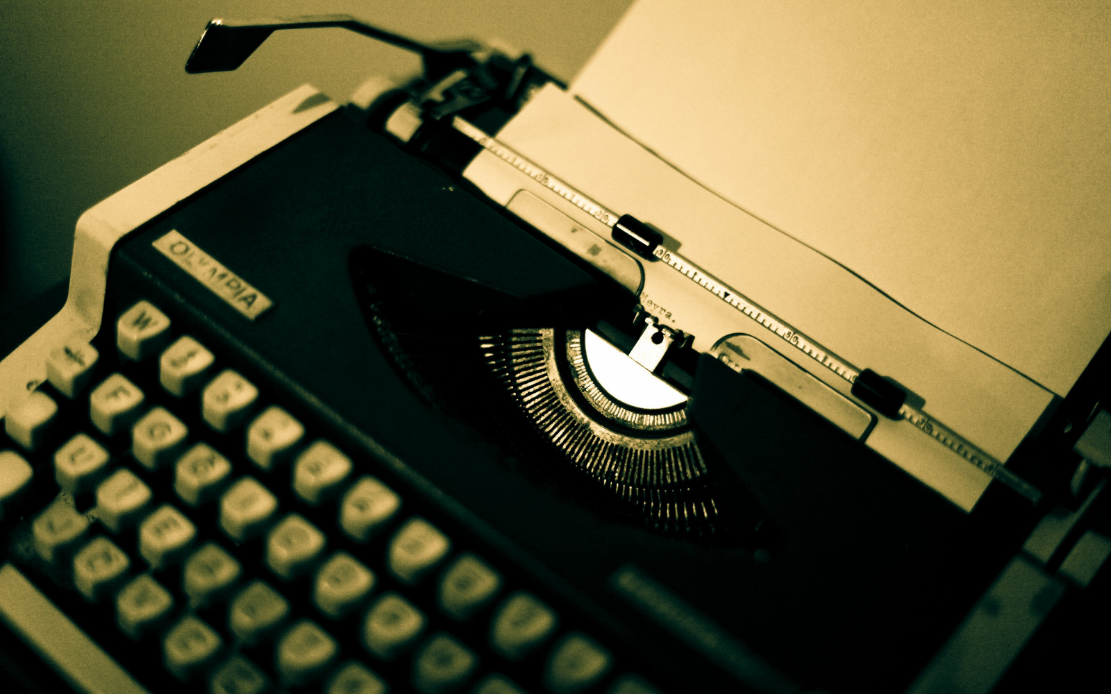 sort, guitar, grøn, skrivemaskiner, tæt på, skrivemaskine, kontorudstyr