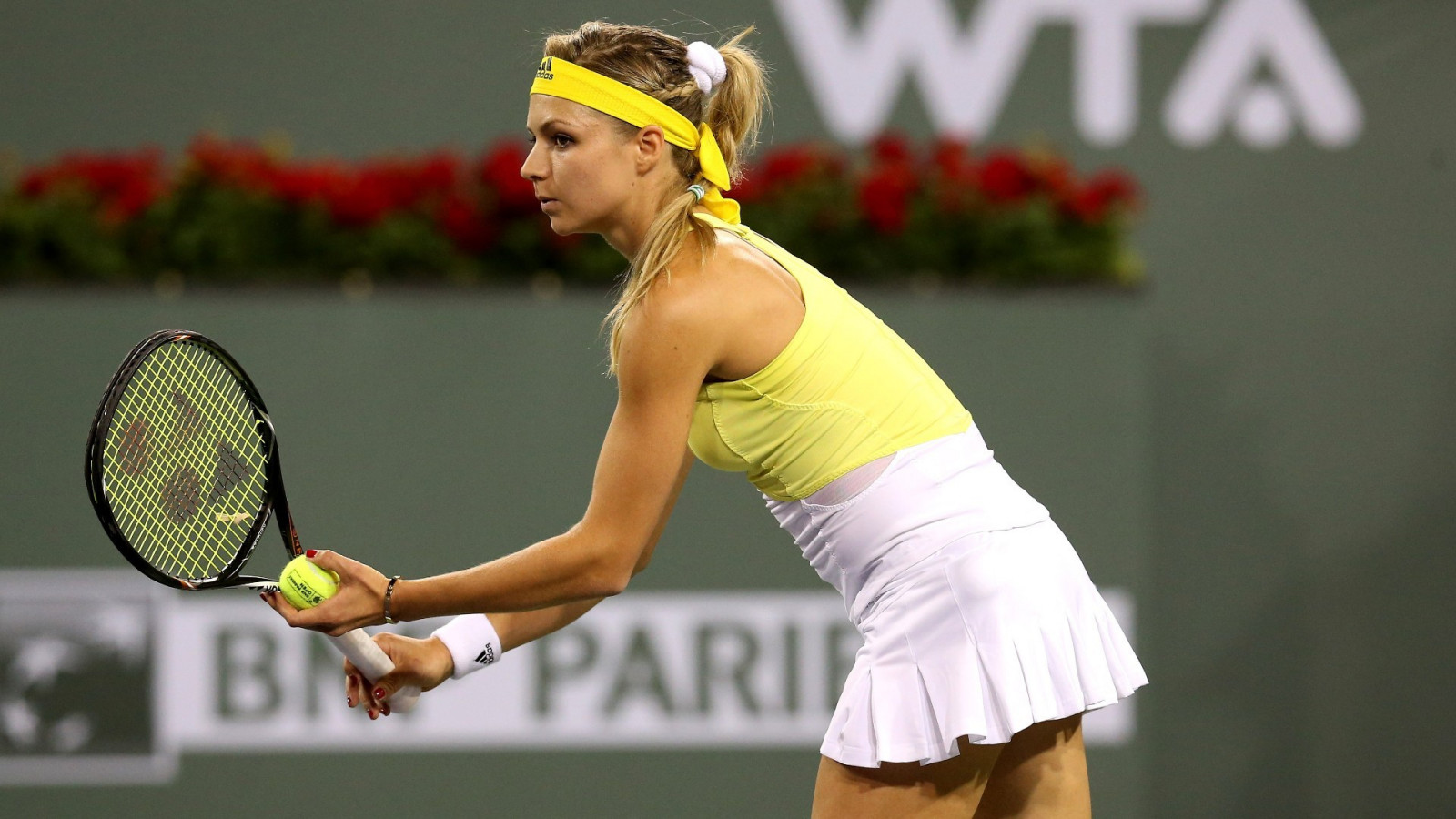 Wallpaper women, tennis rackets, Maria Kirilenko, tournament, tennis