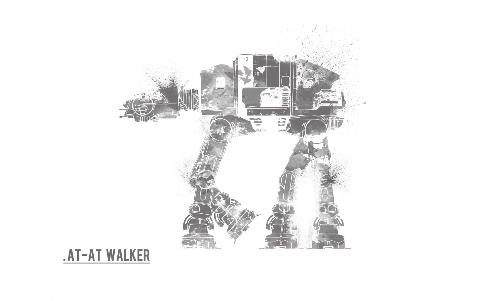 výkres, Hvězdné války, kosmická loď, fan art, stroj, AT AT, skica, produkt