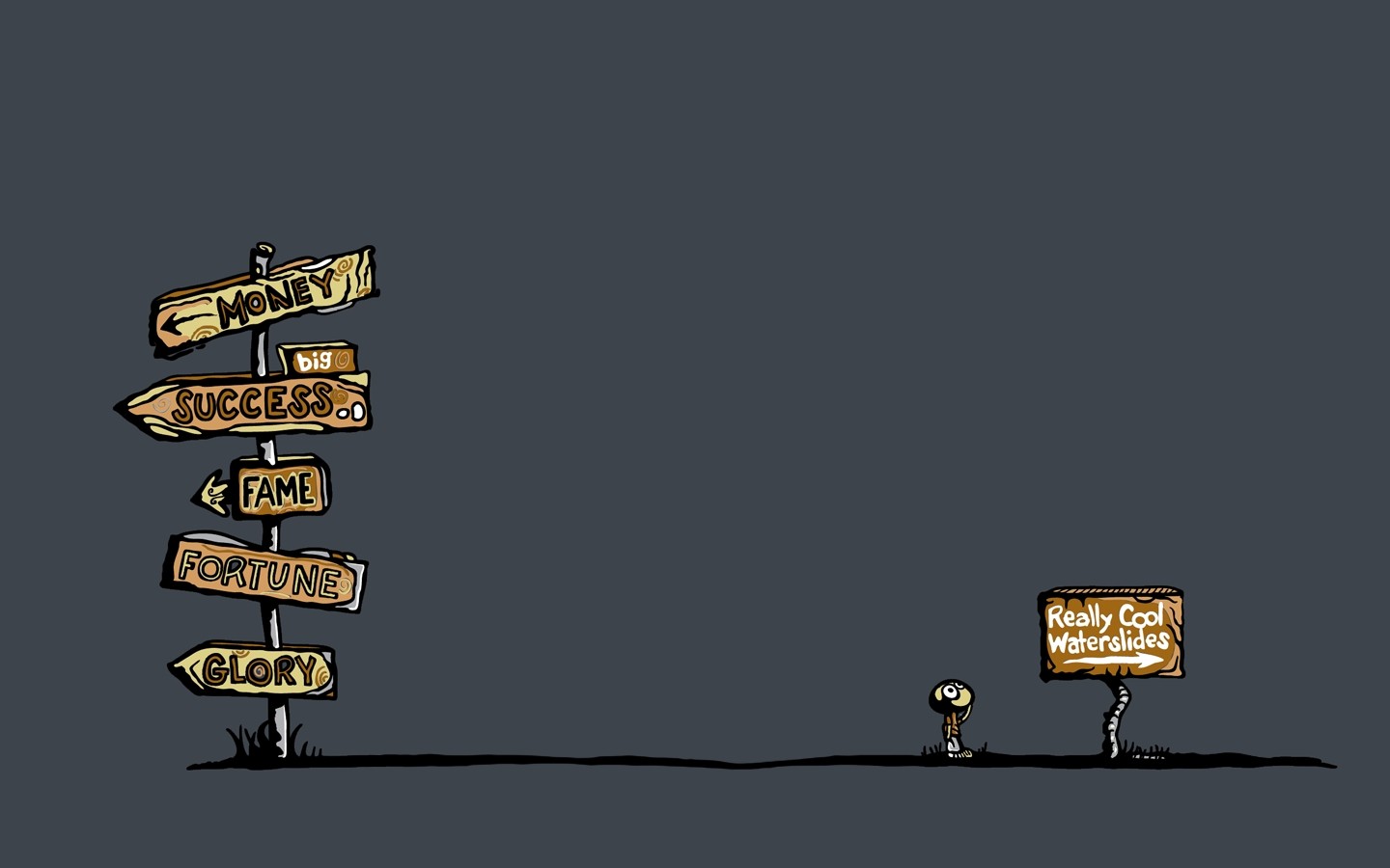 ilustrace, jednoduché pozadí, minimalismus, text, kreslená pohádka, podepsat, motivační, Snímek obrazovky, font