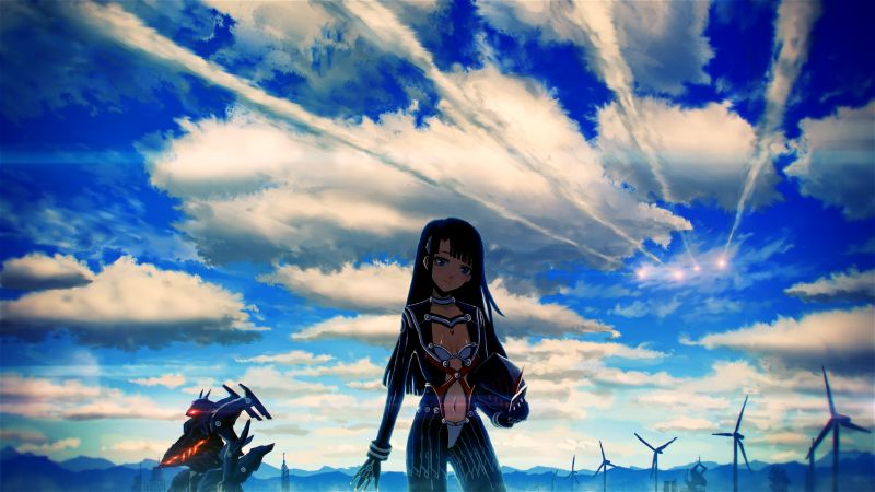 anime, κορίτσια anime, νερό, ηλιακό φως, τοπίο, φύση anime, κορίτσια anime, νερό, ηλιακό φως, τοπίο, φύση