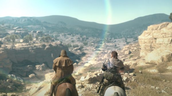 video games, screen shot, Metal Gear, landscape, desert, valley