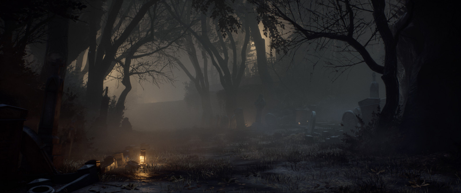 VAMPYR, Video Game Art, gotický, temný, mlha, Londýn, město, hřbitov