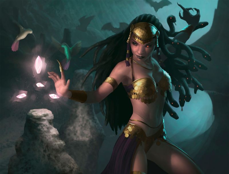 fantasy umění, anime, Pod vodou, mytologie, umělecká díla, půlnoc fantasy umění, anime, Pod vodou, mytologie, umělecká díla, půlnoc