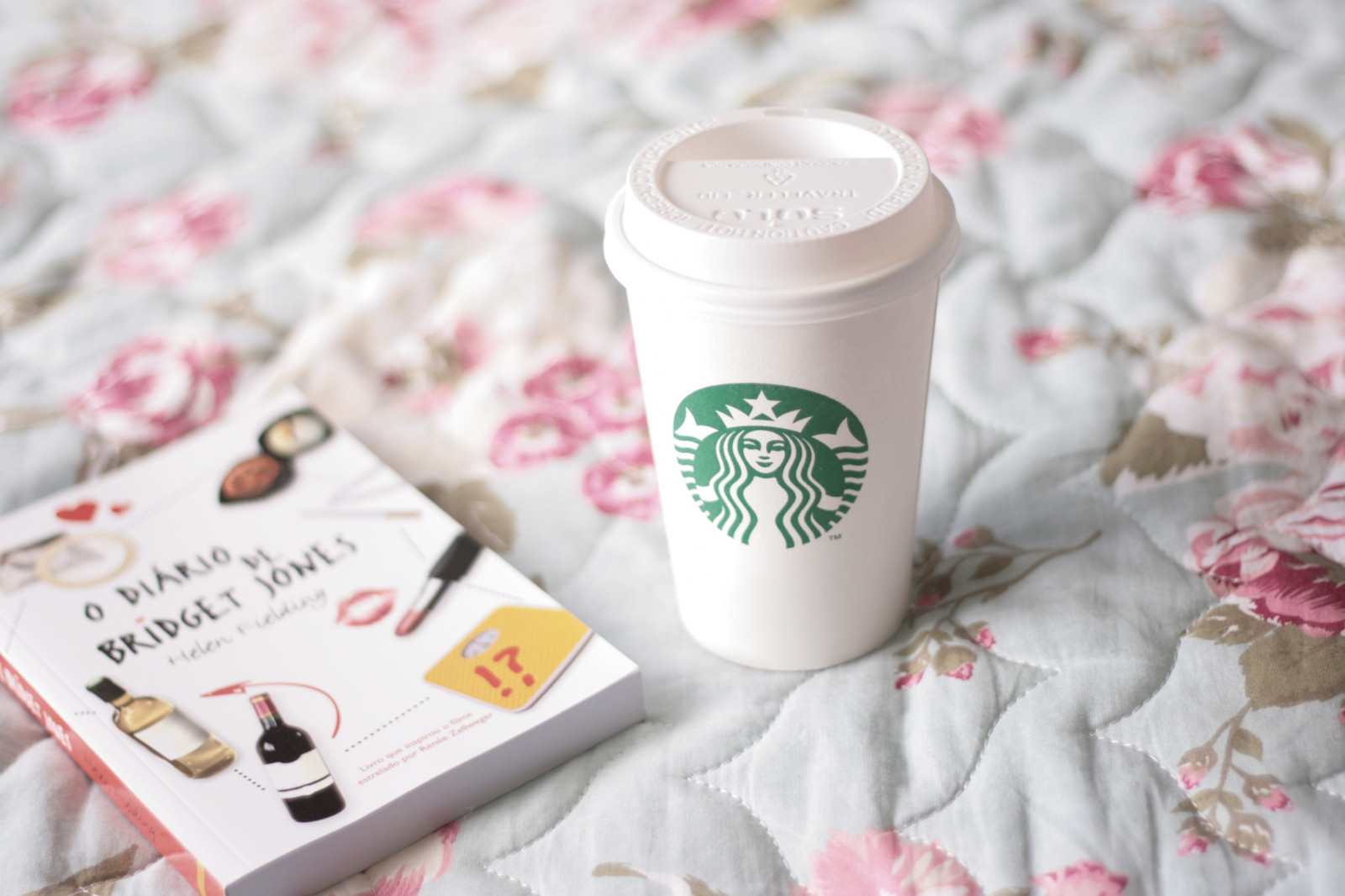 Wallpaper starbucks, coffee, cup, book, bed 3888x2592 wallup