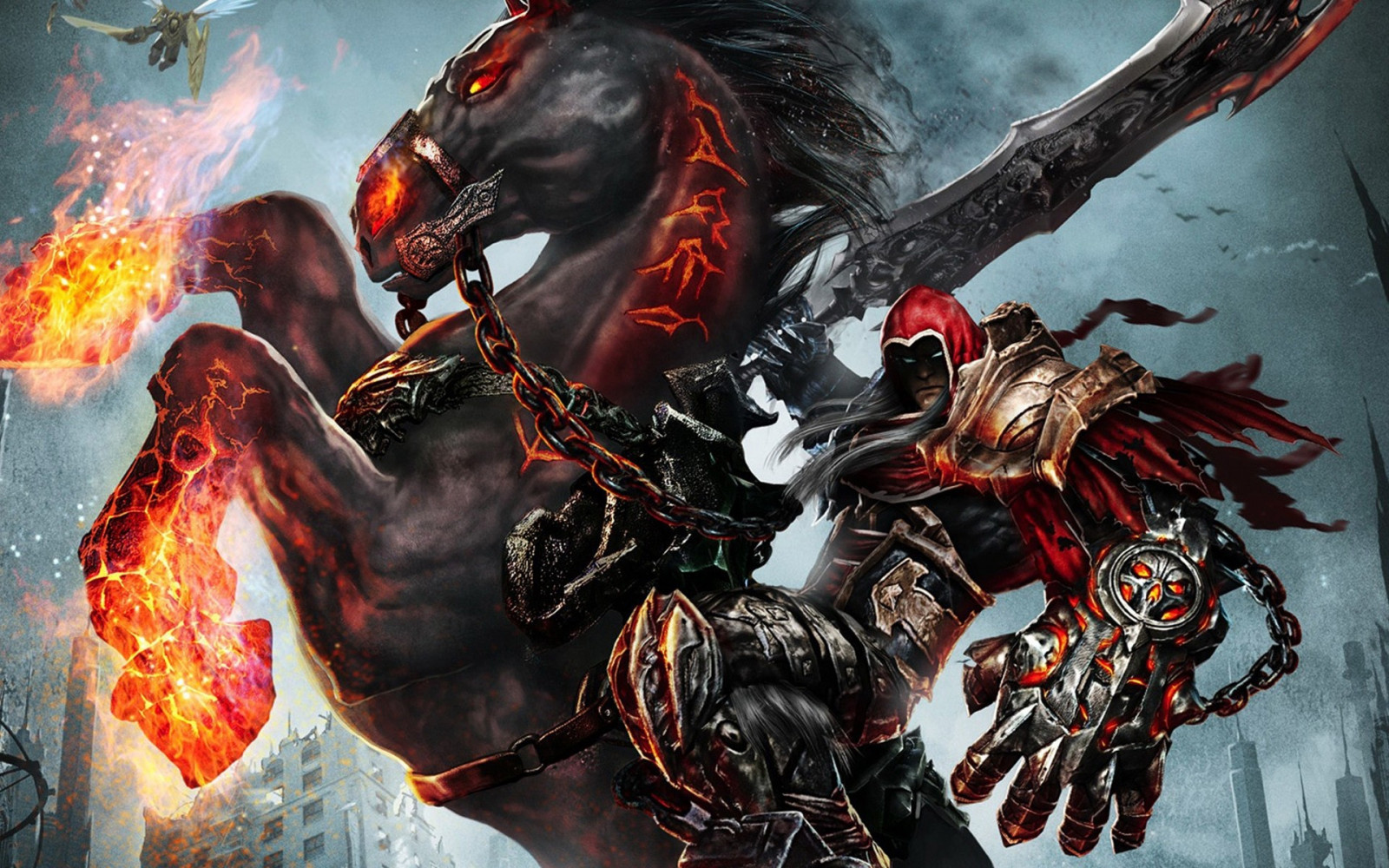 วีดีโอเกมส์, Darksiders, War Darksiders, การ์ตูน, ตำนาน, ภาพหน้าจอ, ขุนศึก, ตัวละคร, หนังสือการ์ตูน, นวนิยาย