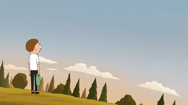 sky,cartoon,wind,horizon,Rick and Morty,Adult Swim