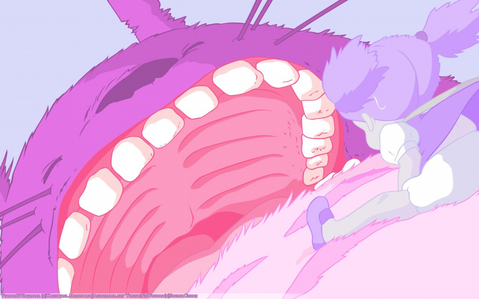 illustration, anime, hest, tegneserie, mund, Totoro, Min Nabo Totoro, Studio Ghibli, lyserød, mangaka, hest som pattedyr