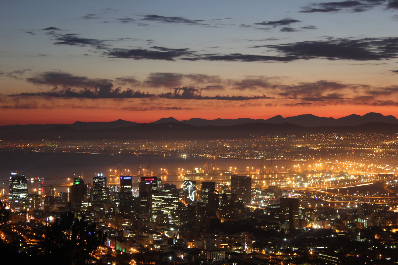 Wallpaper Cape Town, lights, sunrise, Mother City 5184x3456 vaanic