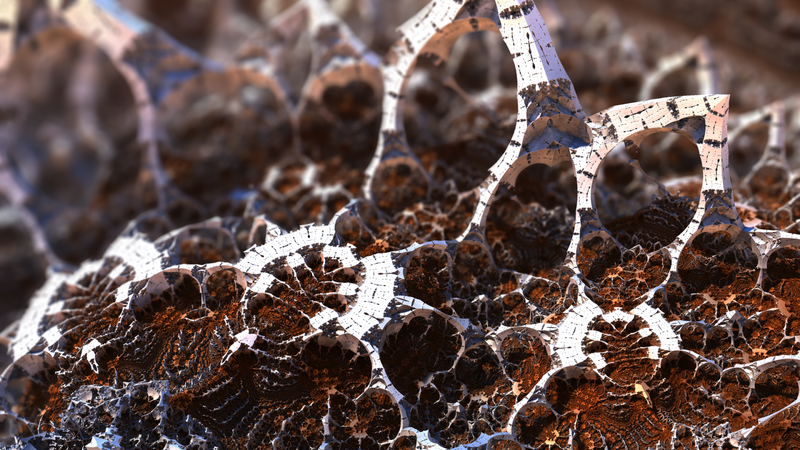 abstrakt, natur, vinter, fotografering, afdeling, is, frost, 3D fraktal, træ, blad, sæson, jord, tæt på, makrofotografering