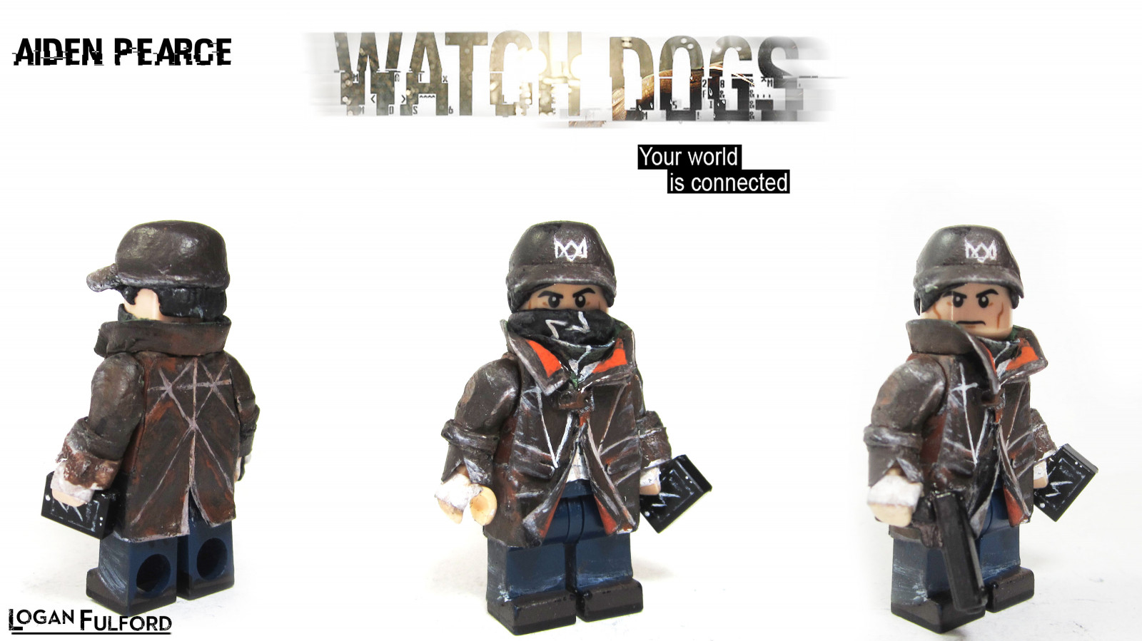 cani, uno, aiden, pc, LEGO, orologio, Xbox, 360, Logan, costume, Pearce, Fulford, minifigure, ps3, PS4, Aidenpearce