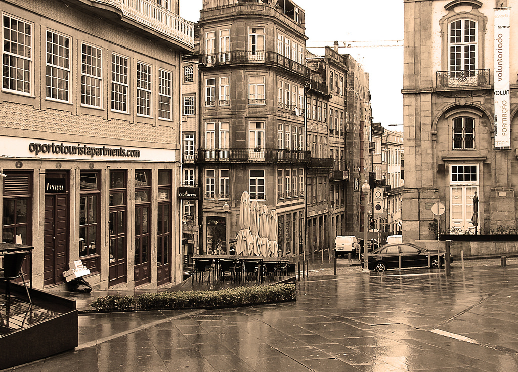 černobílý, město, ulice, panoráma města, architektura, městský, budova, Dům, sépie, město, Sony, Portugalsko, Porto, centrum, urbain, urbano, fasáda, urban area, vodní, Dramatique, maxtuguese