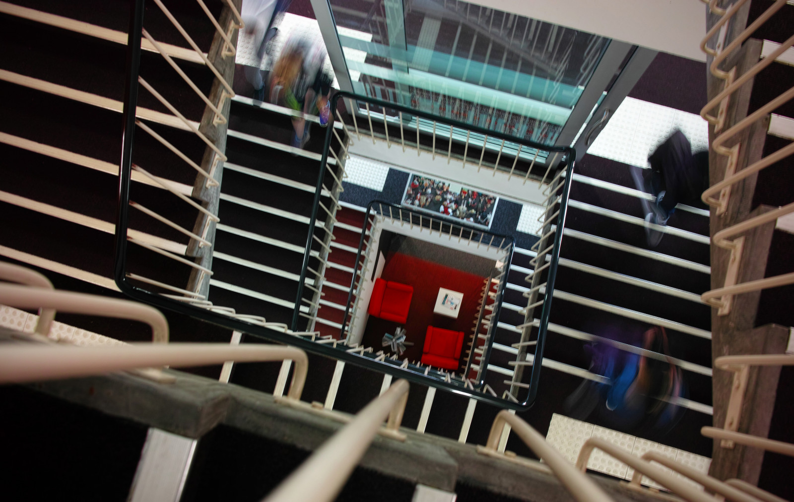 persone, sfocatura, le scale, in movimento, Università, sedie, biblioteca, sigma, tromba delle scale, scala, Merrill, UTAS, DP1, Università della Tasmania, DP1M