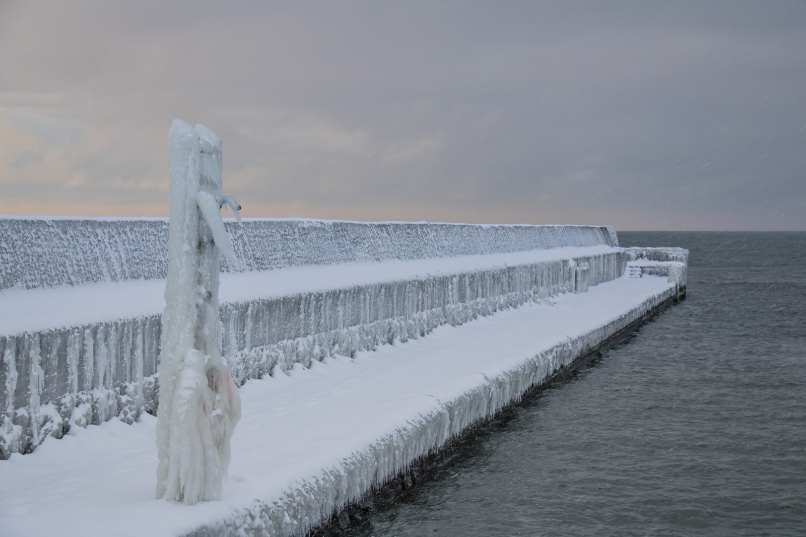 moře, voda, sníh, zima, led, Studený, molo, počasí, je, vlna, sn, vatten, Vinter, hav, stersj n, smygehuk, kallt, atmosférický jev, vlnolam