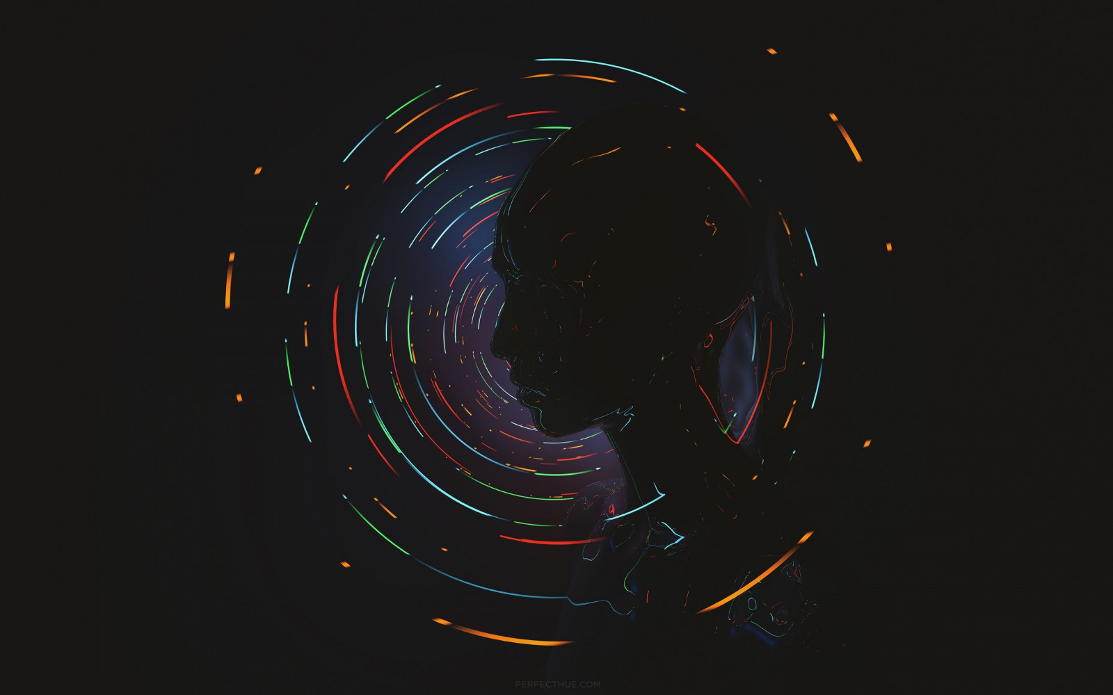 ilustrace, digitální umění, abstraktní, prostor, sci-fi, kruh, vesmír, astronomie, UMĚNÍ, čára, tma, Snímek obrazovky, 2880x1800 px, počítač tapeta, Atmosféra Země, fraktální umění, orgán, vesmír, astronomický objekt