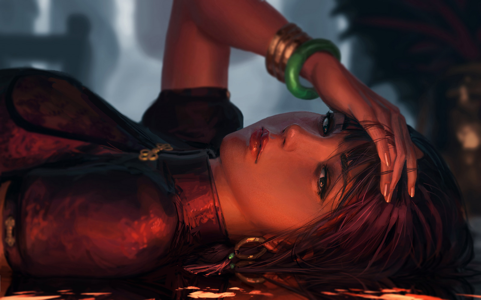 ženy, cheongsam, Původní znaky, Koncepce umění, umělecká díla, výkres, GUWEIZ