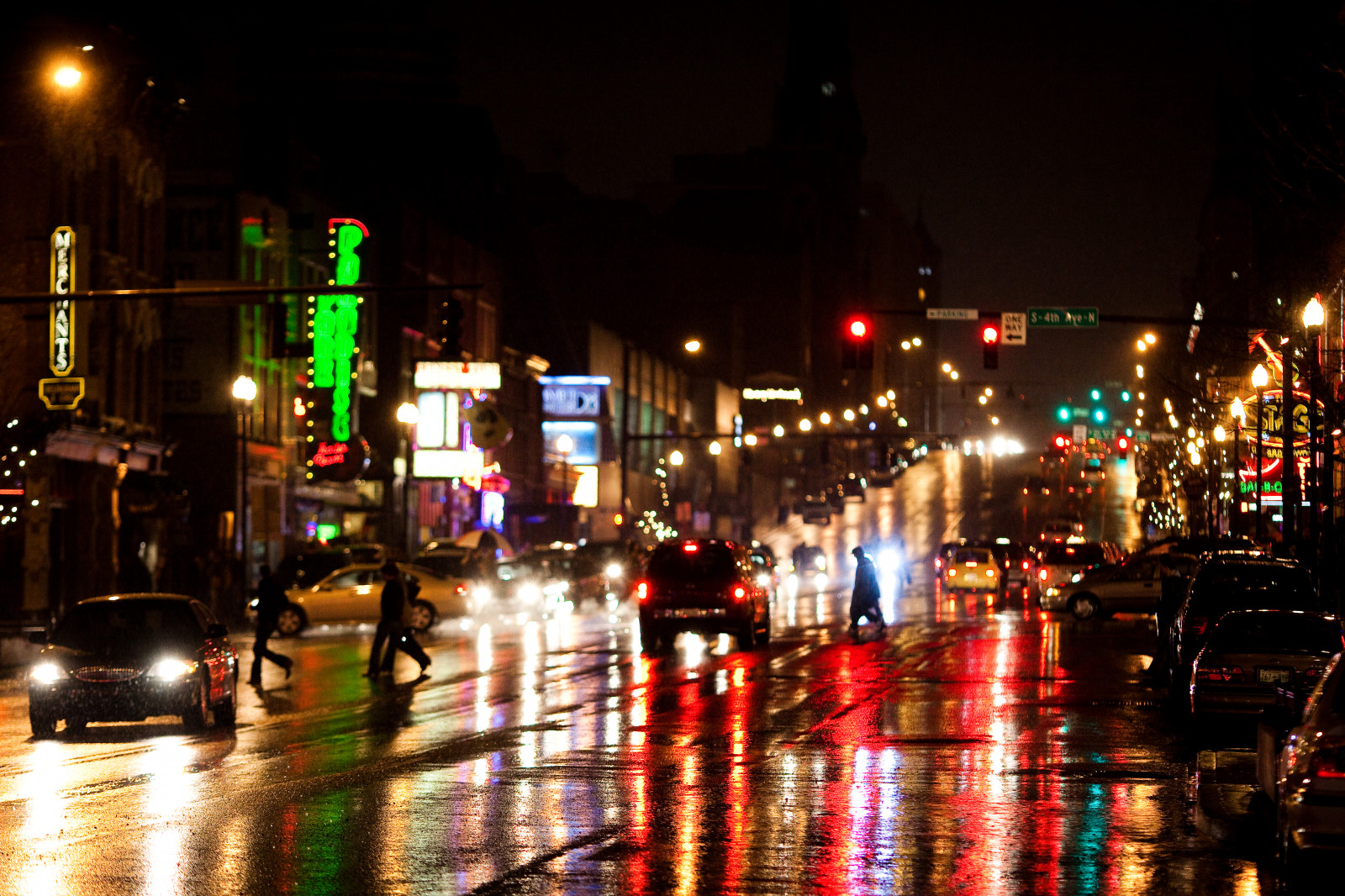 Wallpaper night, metropolitan area, city, reflection, urban area