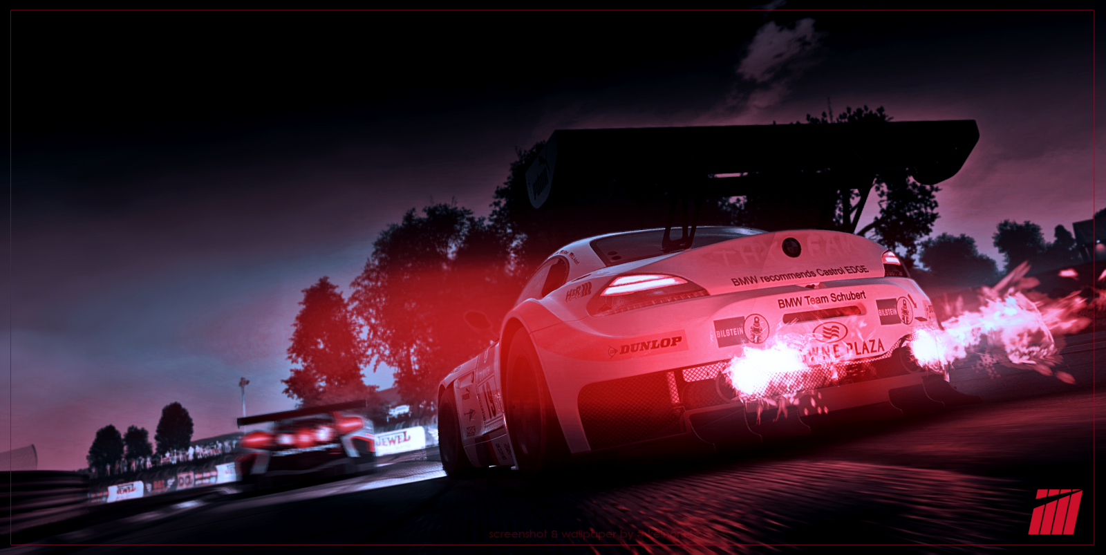 Wallpaper video games, night, red, vehicle, Project CARS, light
