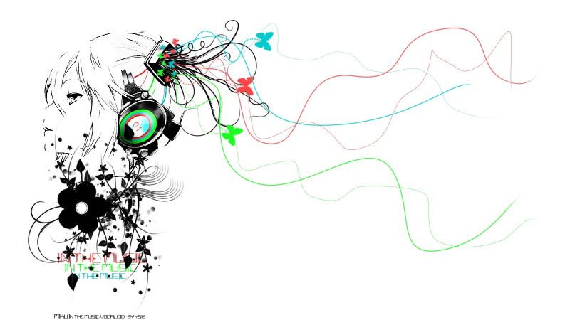 drawing, illustration, anime, line art, cartoon, Vocaloid drawing, illustration, anime, line art, cartoon, Vocaloid