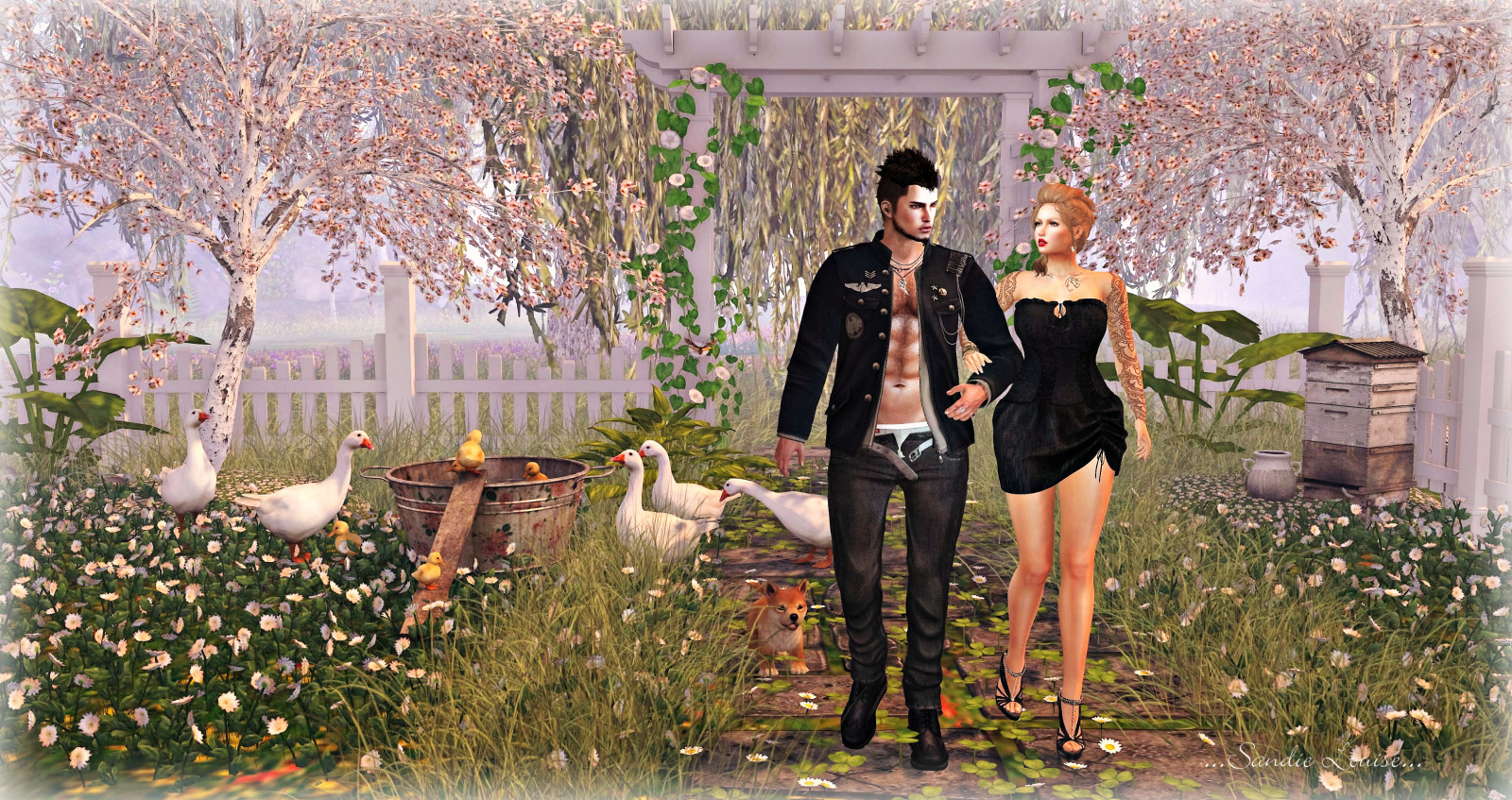 ดอกไม้, ต้นไม้, ปลูก, ความงาม, หญิงสาว, พืช, ฤดูใบไม้ผลิ, แฟชั่น, แต่งตัว, ฤดูหนาว, หญ้า, สนุก, พิธี, สวน, การพักผ่อนหย่อนใจ