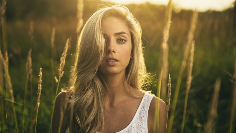 tvář, slunečnímu záření, ženy, model, portrét, blondýnka tvář, slunečnímu záření, ženy, model, portrét, blondýnka