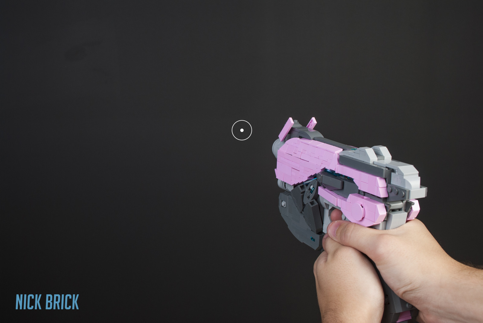 vita, leggero, pistola, sparare, LEGO, 11, dimensione, pistola, laser, bufera di neve, mech, lightgun, sidearm, DVA, Overwatch, nickbrick