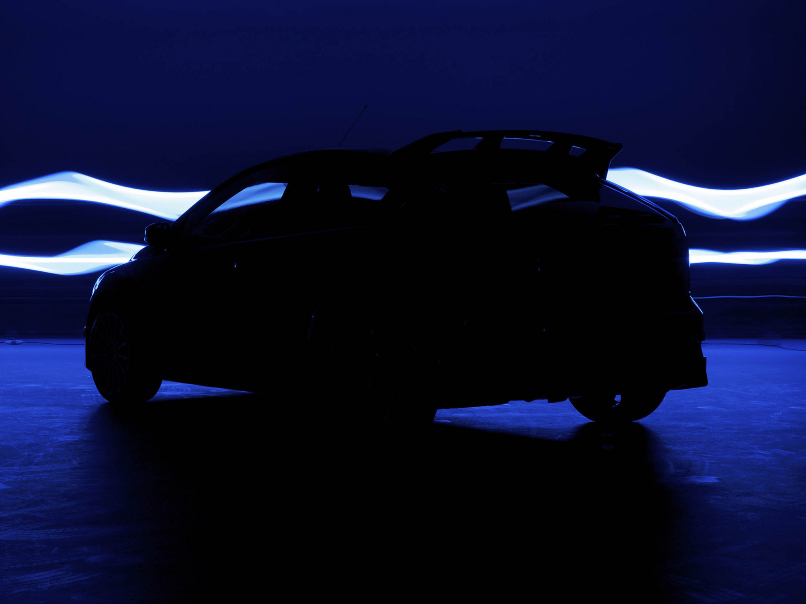 Černá, noc, odraz, stín, silueta, modrý, Brod, focus RS, 2012, netcarshow, netcar, obrázky vozidel, photo auto, světlo, tma, počítač tapeta