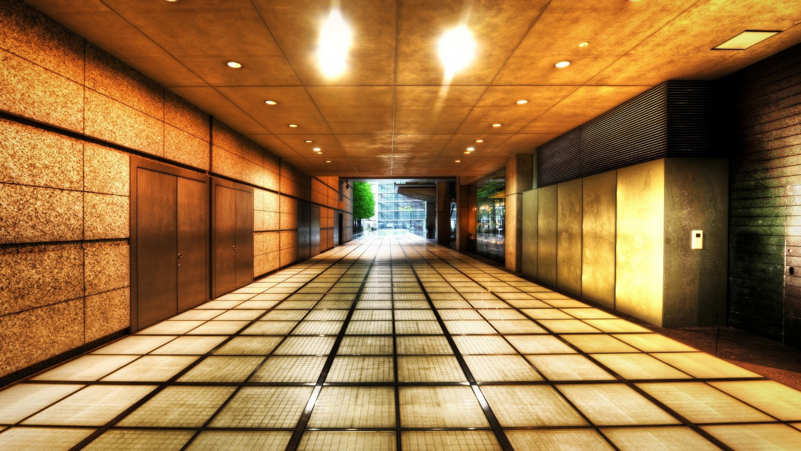 notte, architettura, legna, corridoio, in casa, HDR, metropolitana, interior design, leggero, illuminazione, atrio, sala, immagine dello schermo, 1920x1080 px, area urbana, trasporto pubblico, stazione della metro