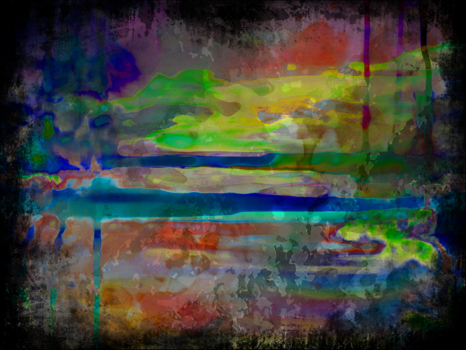 krajina, malování, záliv, voda, Příroda, prostor, odraz, nebe, umělecká díla, textura, atmosféra, UMĚNÍ, malovat, digitální umění, photomanipulation, creativephotocafe, počítač tapeta, moderní umění, zvláštní efekty, psychedelické umění, akrylová barva, zátiší fotografování, akvarel barvy, jev, vrstvené, richeye, visual arts