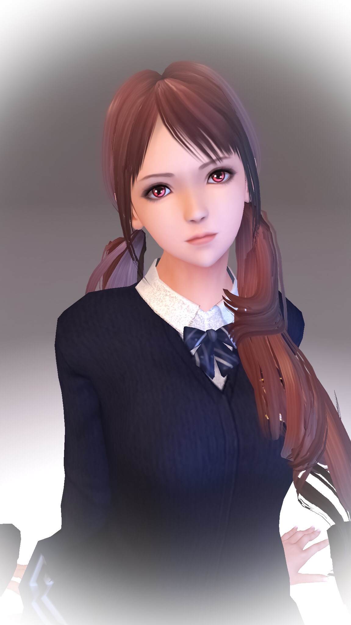 anime, hra CG, školní uniforma, 3D Abstract, Virtua Girls