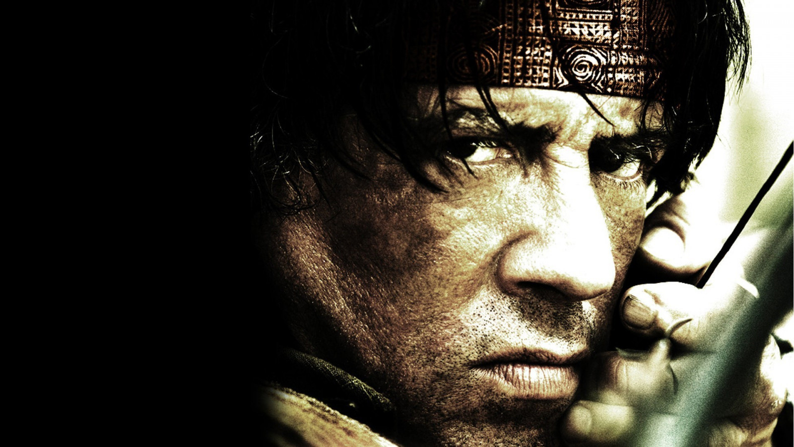 portrét, filmy, emoce, hlava, Rambo, Sylvester Stallone, John Rambo, film, tma, Snímek obrazovky, počítač tapeta, zblízka
