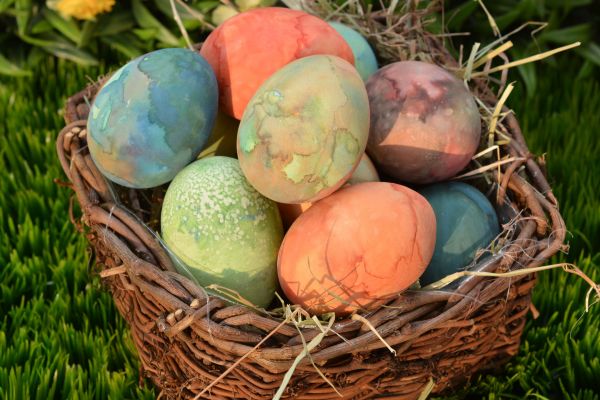 easter eggs,Easter,eggs,basket