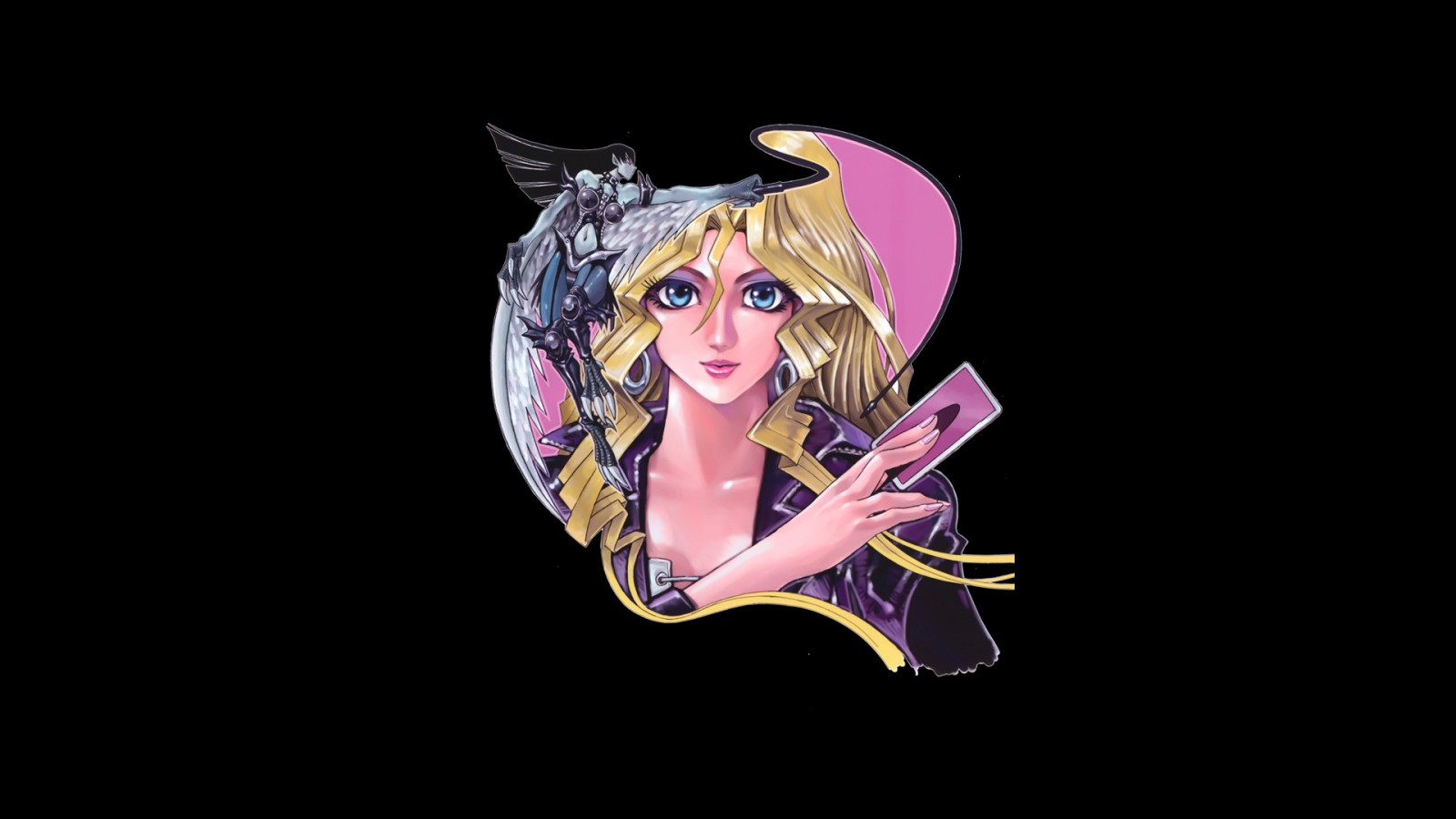 Wallpaper : ilustrasi, latar belakang hitam, anime, gambar kartun