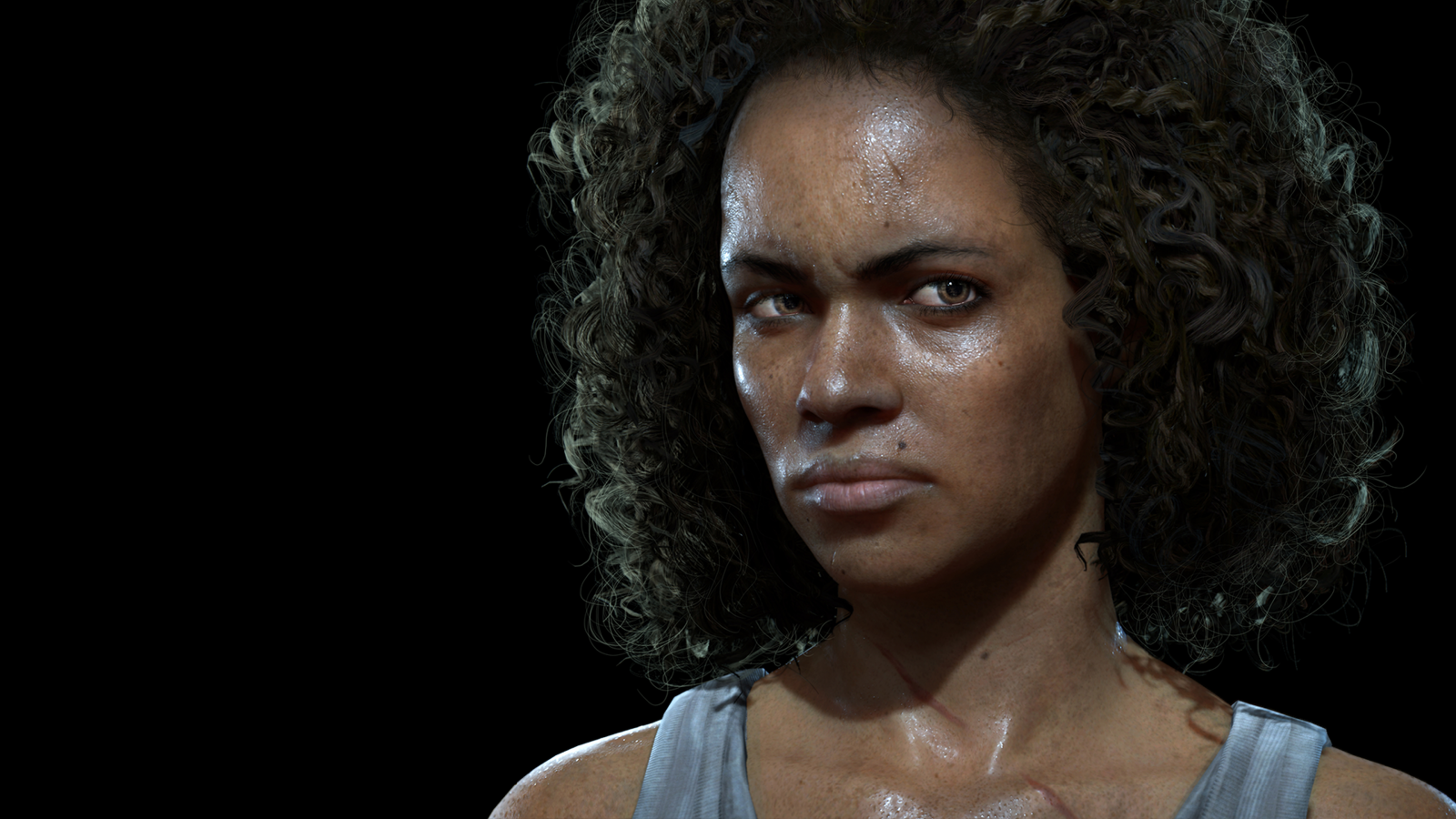 tvář, model, portrét, zpěvák, Uncharted 4 zlodějem Konec, nezmapovaný, Osoba, Nadine Ross, Nadine, hlava, krása, dáma, účes, portrétní fotografie, focení, umění model