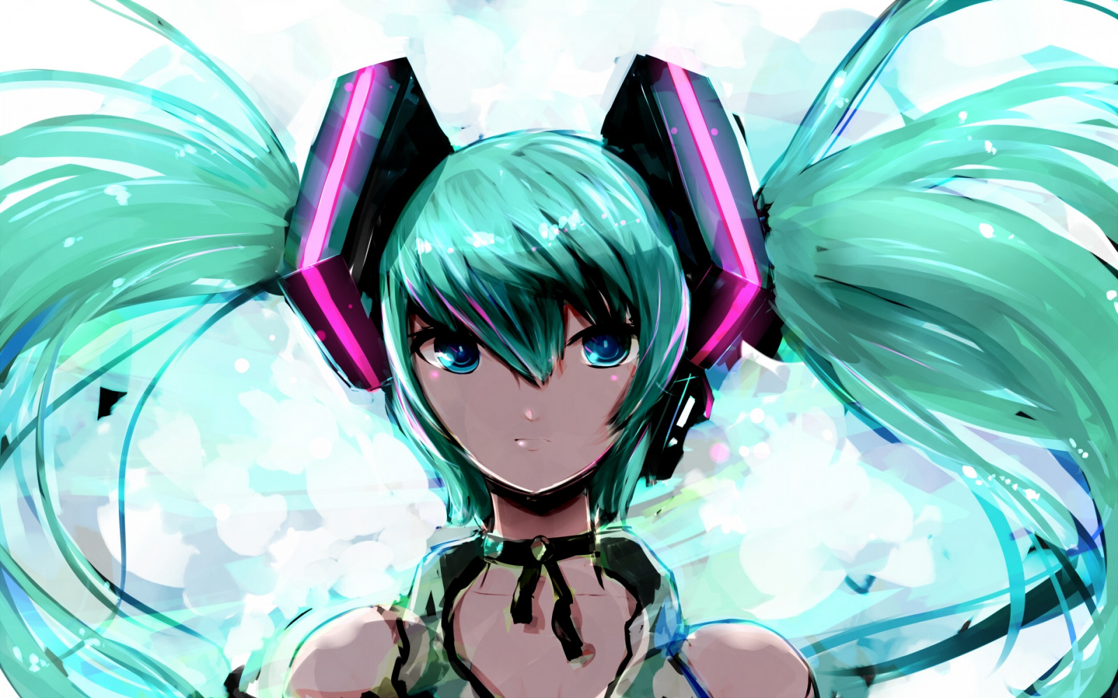illustration, anime, Vocaloid, Hatsune Miku, pandehår, pige, se, mangaka, tone g