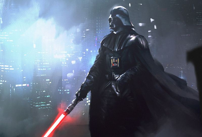 Hvězdné války, digitální umění, umělecká díla, Darth Vader, sci-fi, Světelný meč Hvězdné války, digitální umění, umělecká díla, Darth Vader, sci-fi, Světelný meč