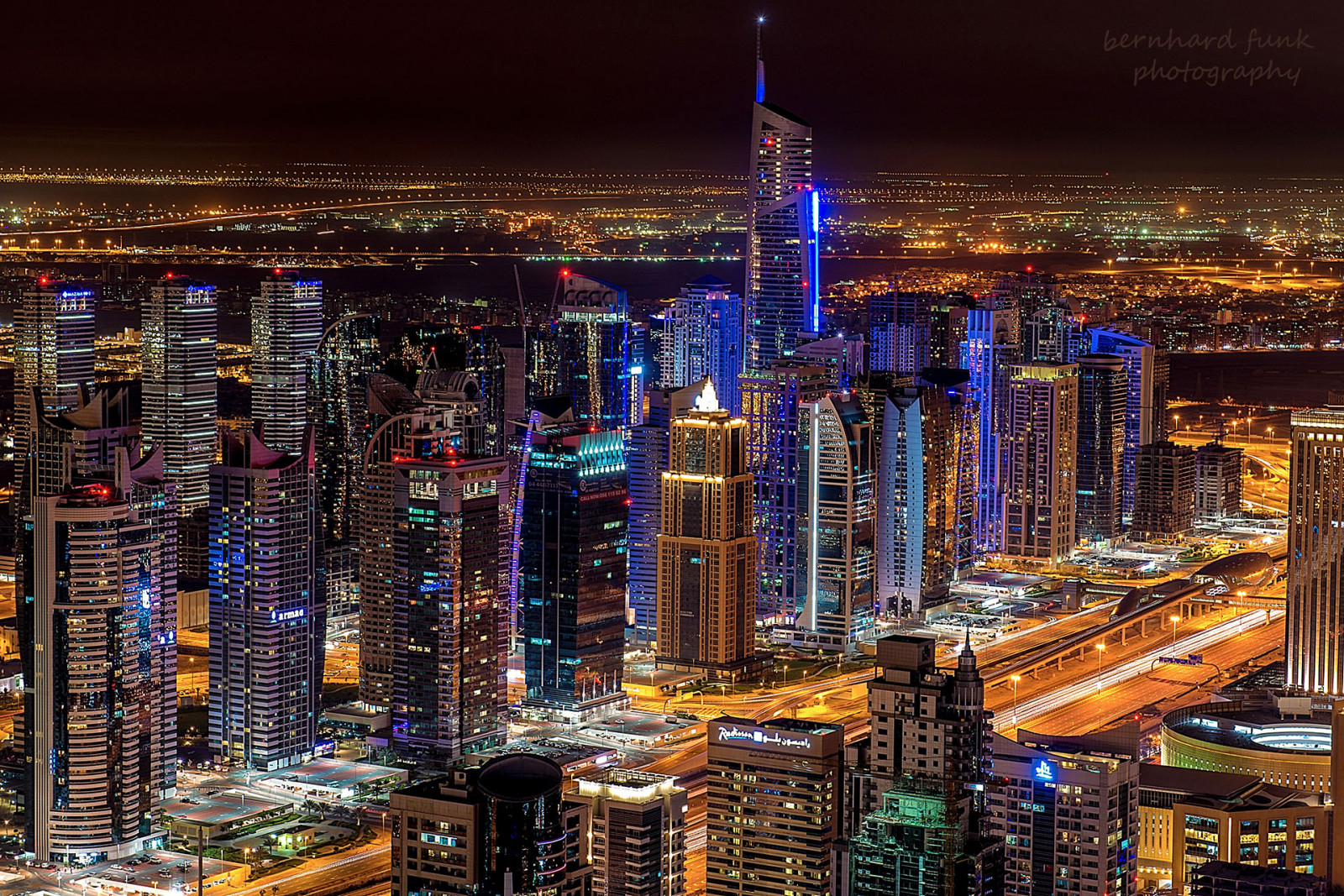dubaj, nightshot, Dubai Marina, D800, VAE, nightfoto, nikonflickraward, Bernhardfunk
