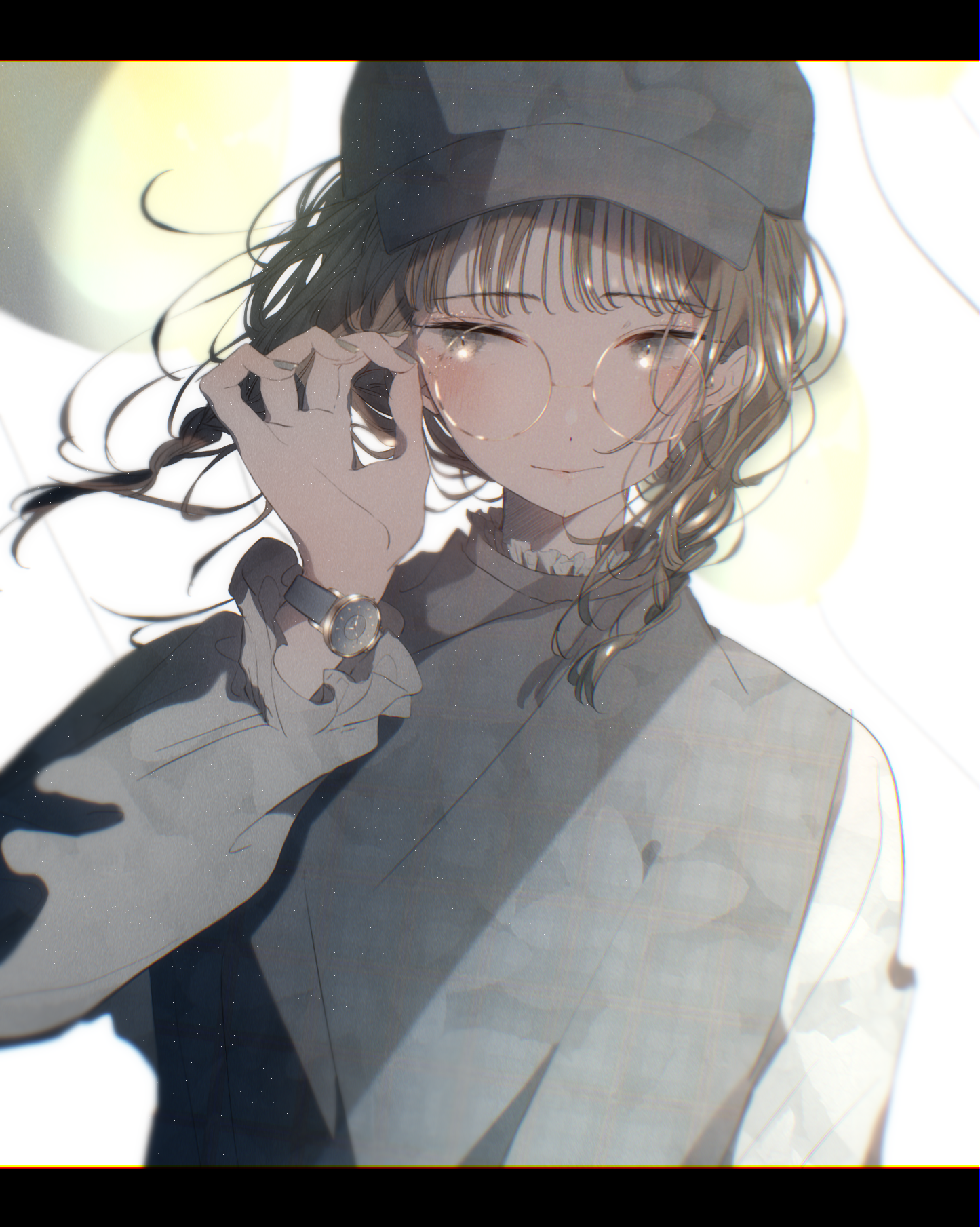 Wallpaper : glasses, anime, watch, painted nails, Braided hair, smiling